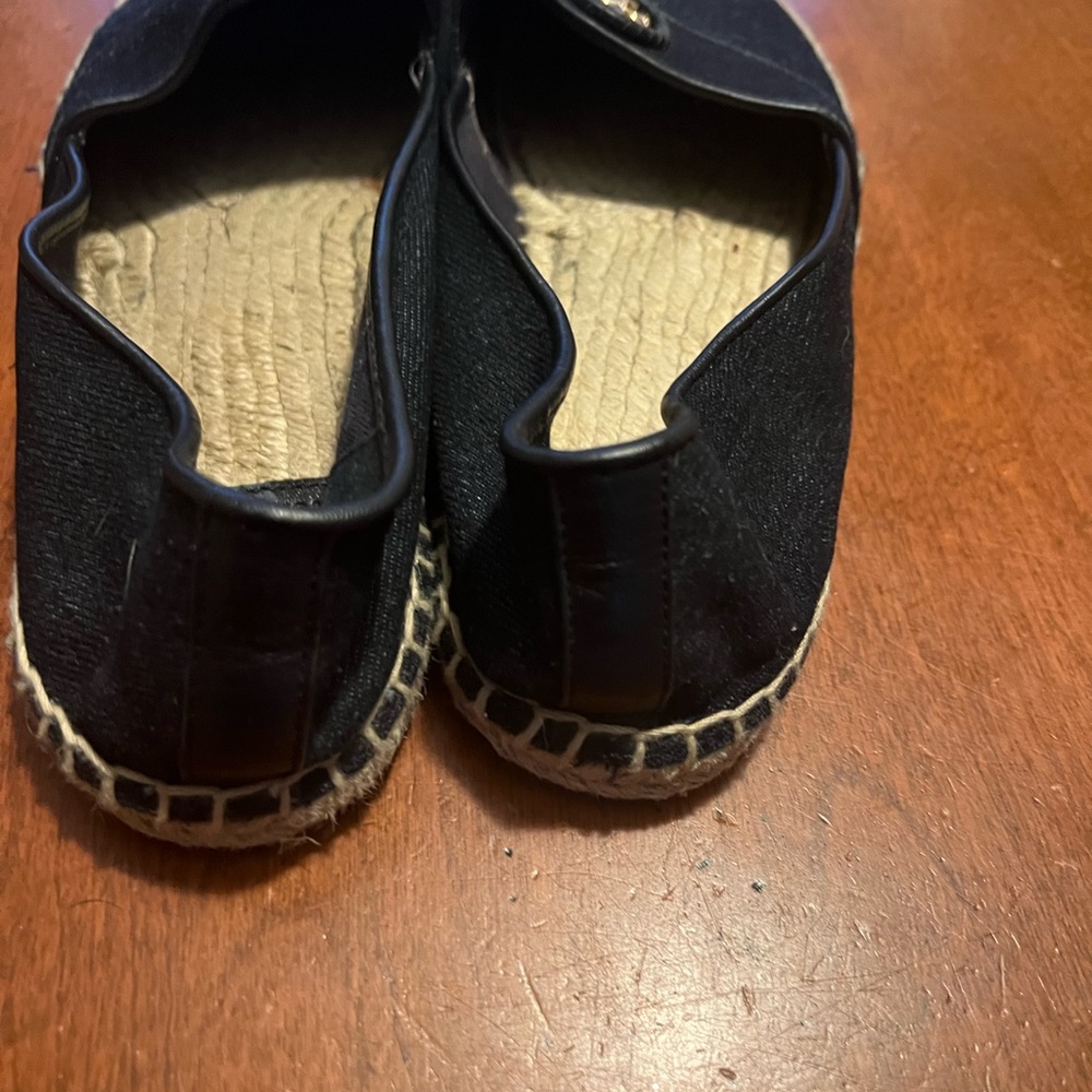 Tory Burch espadrilles dark navy denim 9 - Picture 4 of 9